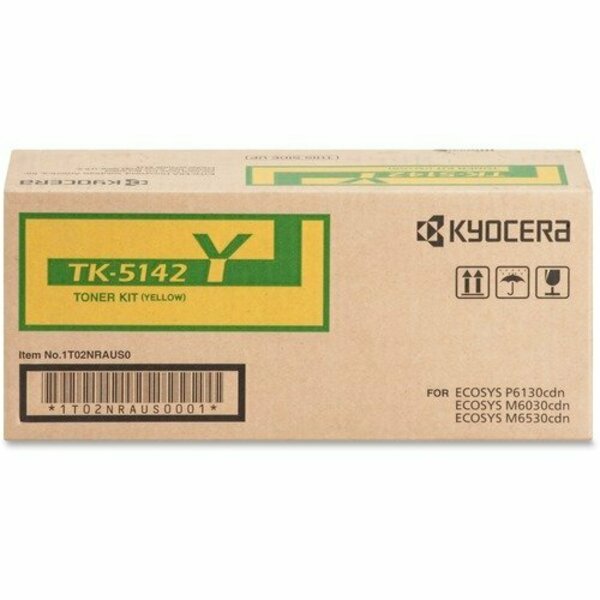 Kyocera Toner Cartridge, f/6130/6030, 5000 Page Yield, Yellow KYOTK5142Y